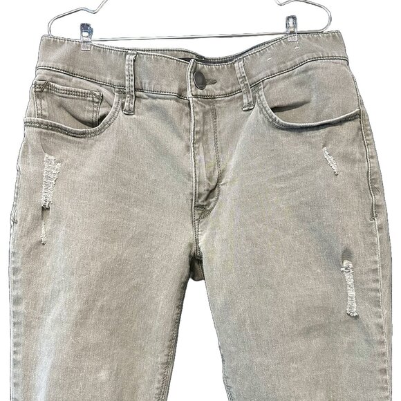 EXPRESS • Mid-rise Ankle Length Skinny Jeans • Women's Size 4 • gray green - Picture 2 of 8